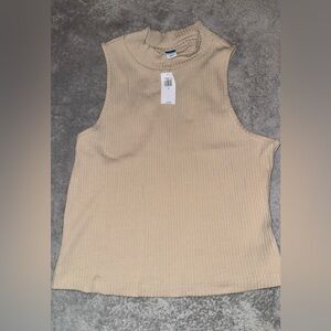 Old Navy Tan Ribbed Tank Top